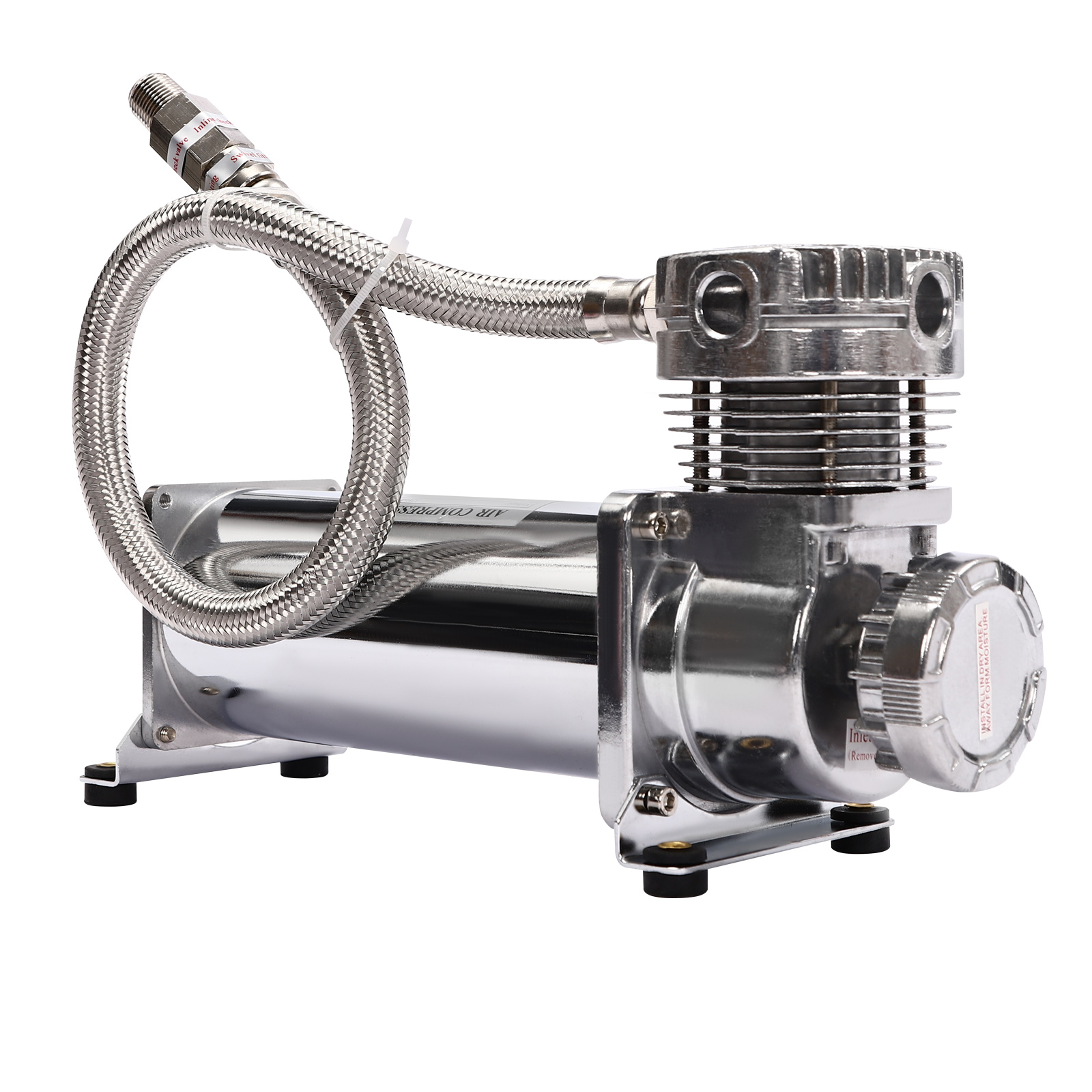 TEMU Automotive Air Compressor For Tire Inflation | 200 Psi High Pressure, Heavy-duty, Premium Iron And Copper Construction, Ideal For Inflating