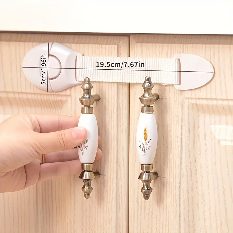 6pcs Yongsters Safety Locks, Durable ABS Plastic for Cabinets & Drawers
