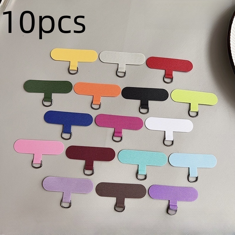 10pcs Mobile Phone Pad Film Anti-loss Cloth Mobile Phone Hanging Rope Pad Film Flexible Disassembly Mobile Phone ,random Color