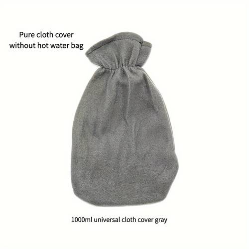 1000ml comfortable hot water bottle with soft cloth cover- leak proof PVC, relieving and warming hands and feet