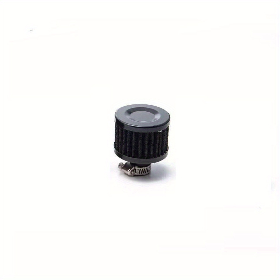 TEMU 12mm Air Filter Cold Air Intake Filter Breather Turbo Intake Filter Cleaner Black Universal For Car And Motorcycle