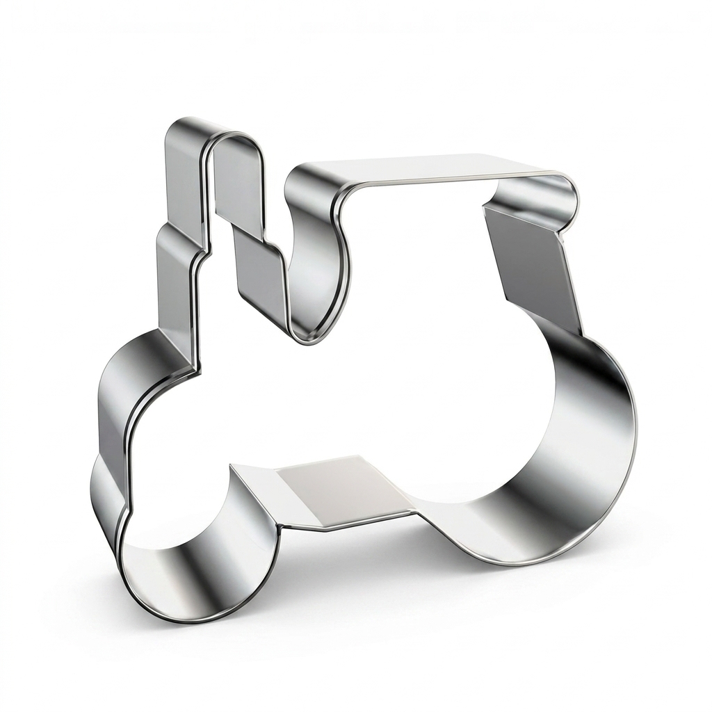 TEMU 1pc Farm Tractor Cookie Cutter - 430 Stainless Steel Shaped Mold, Perfect For Halloween, Thanksgiving, Farm-themed Party Decorations, And Snack