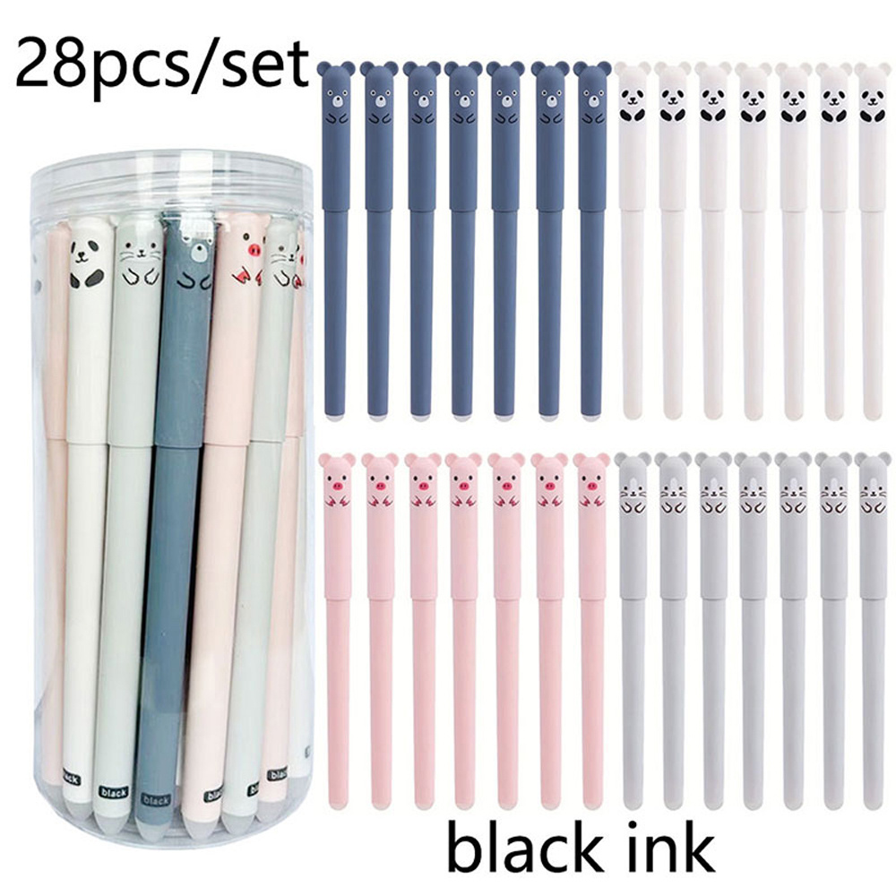 20 Niedliche Panda-Gelstifte (0,5 Mm) – Lustige Kawaii-Stifte Mit Schwarzer Tinte Für Schule & Büro