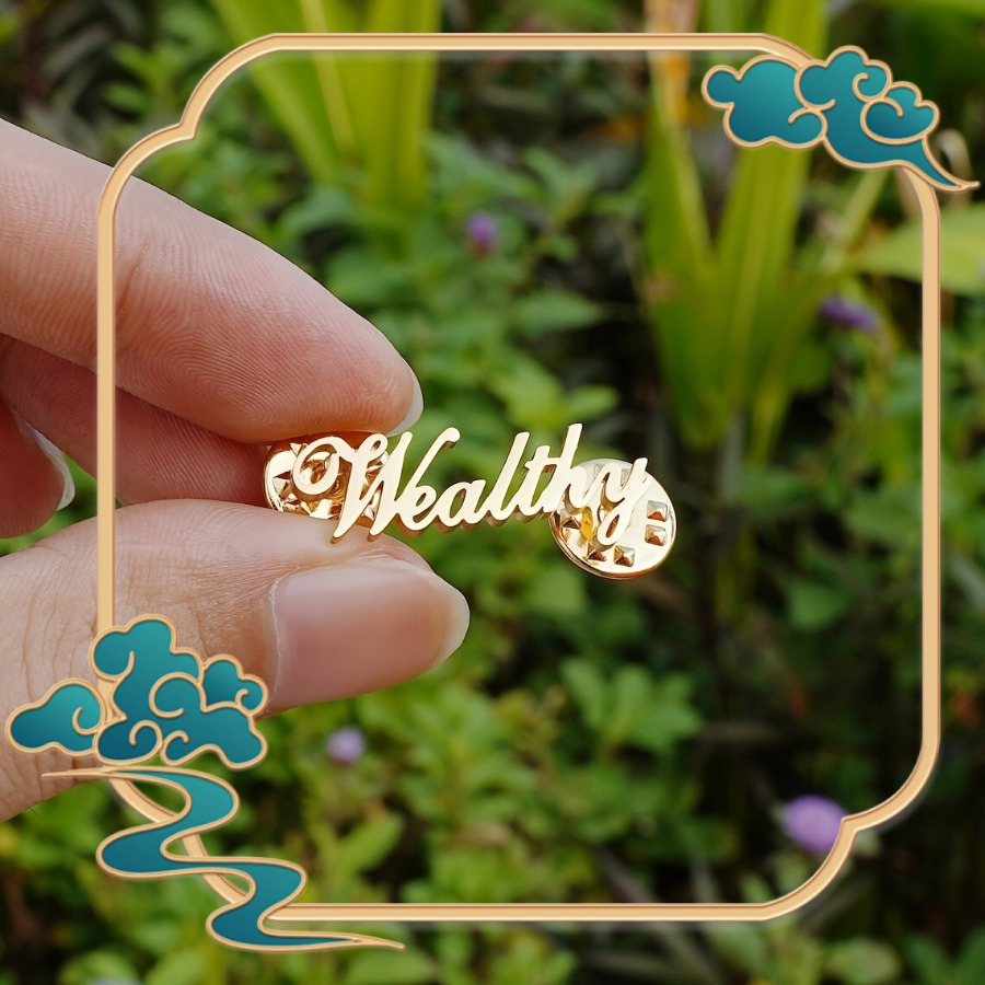 TEMU Customized Fashion Name Brooch, Personalized Elegant Stainless Steel Brooch For Daily Work, Trendy Jewelry. Language To English. Fashion