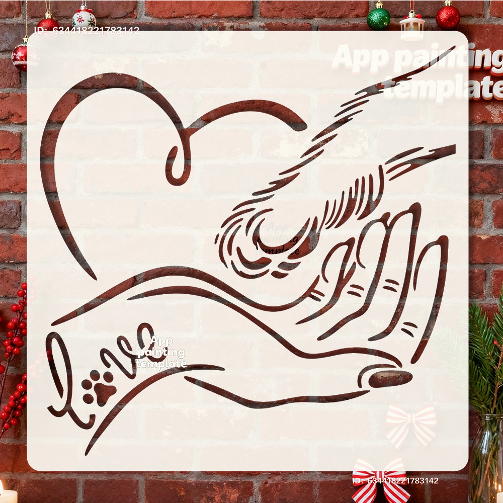 Print Template For Wall And Window Art | Reusable Craft Template, Durable Gift, Perfect For Room Decor Or Gift, Made Of Polyethylene Terephthalate