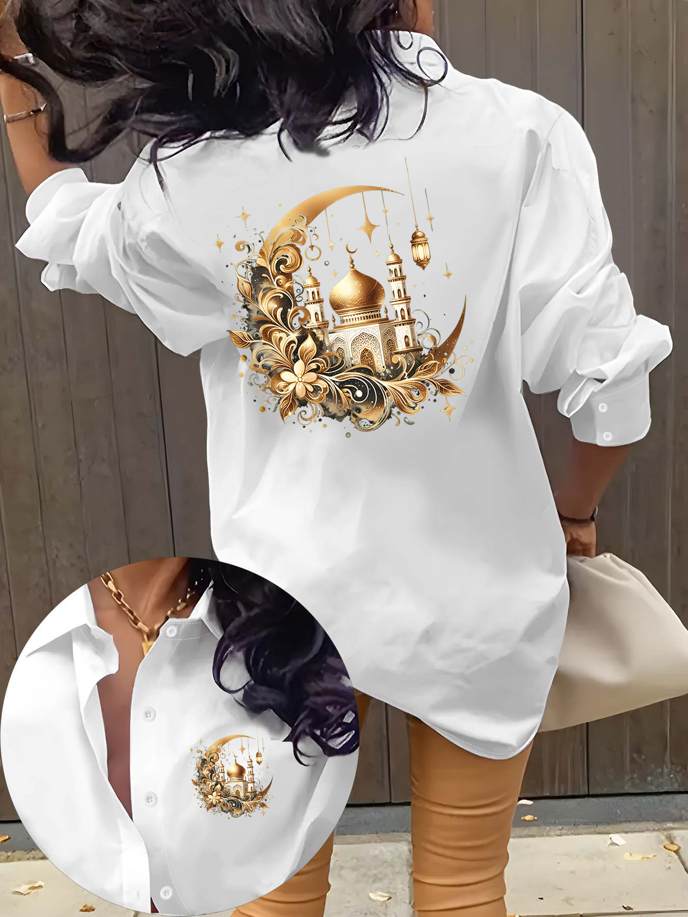Elegant Directional Womens Spring Autumn Casual Retro