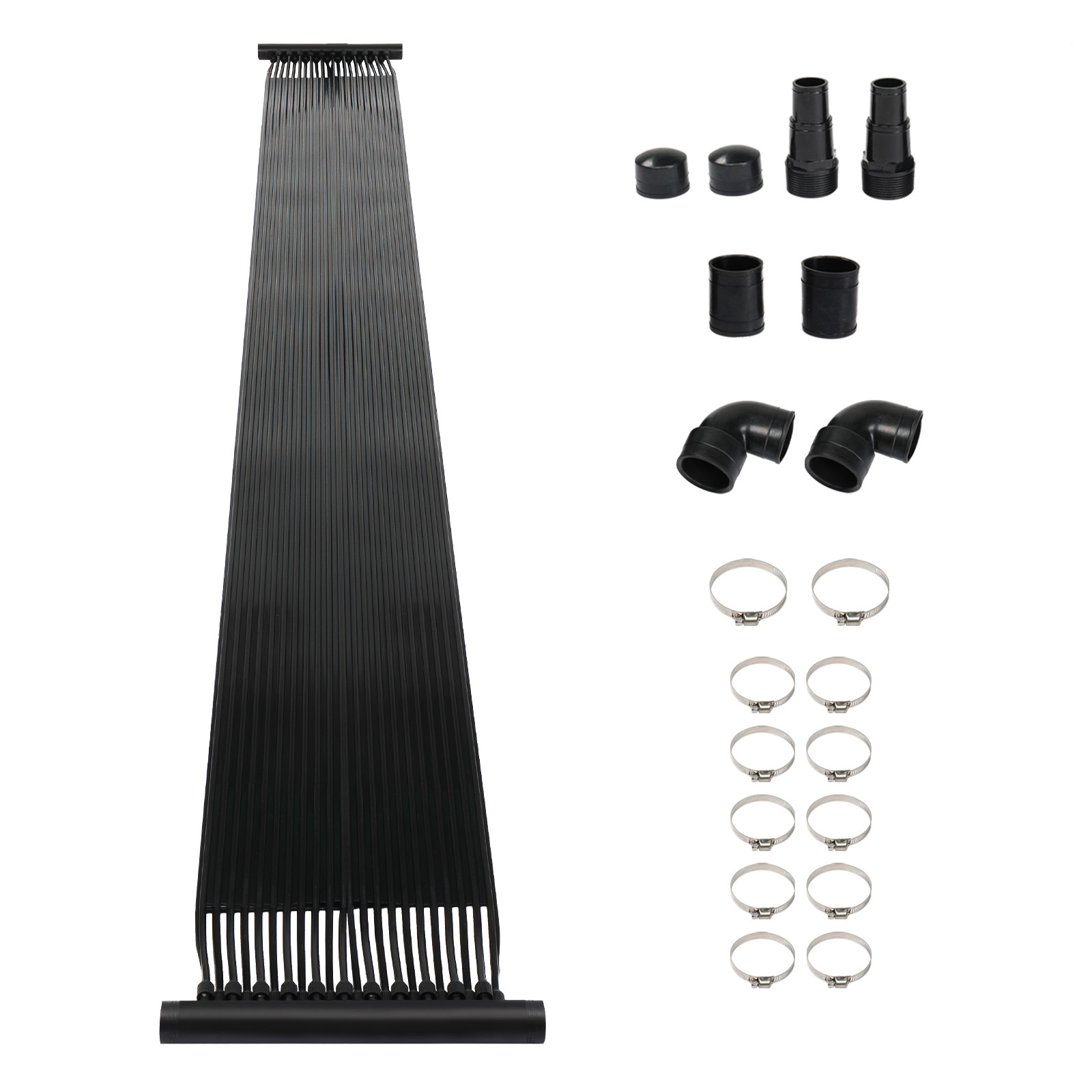 2pcs 2*20ft Pool Heater Rectangular Black | Plastic, No Electricity Required, Brand: Autoforever