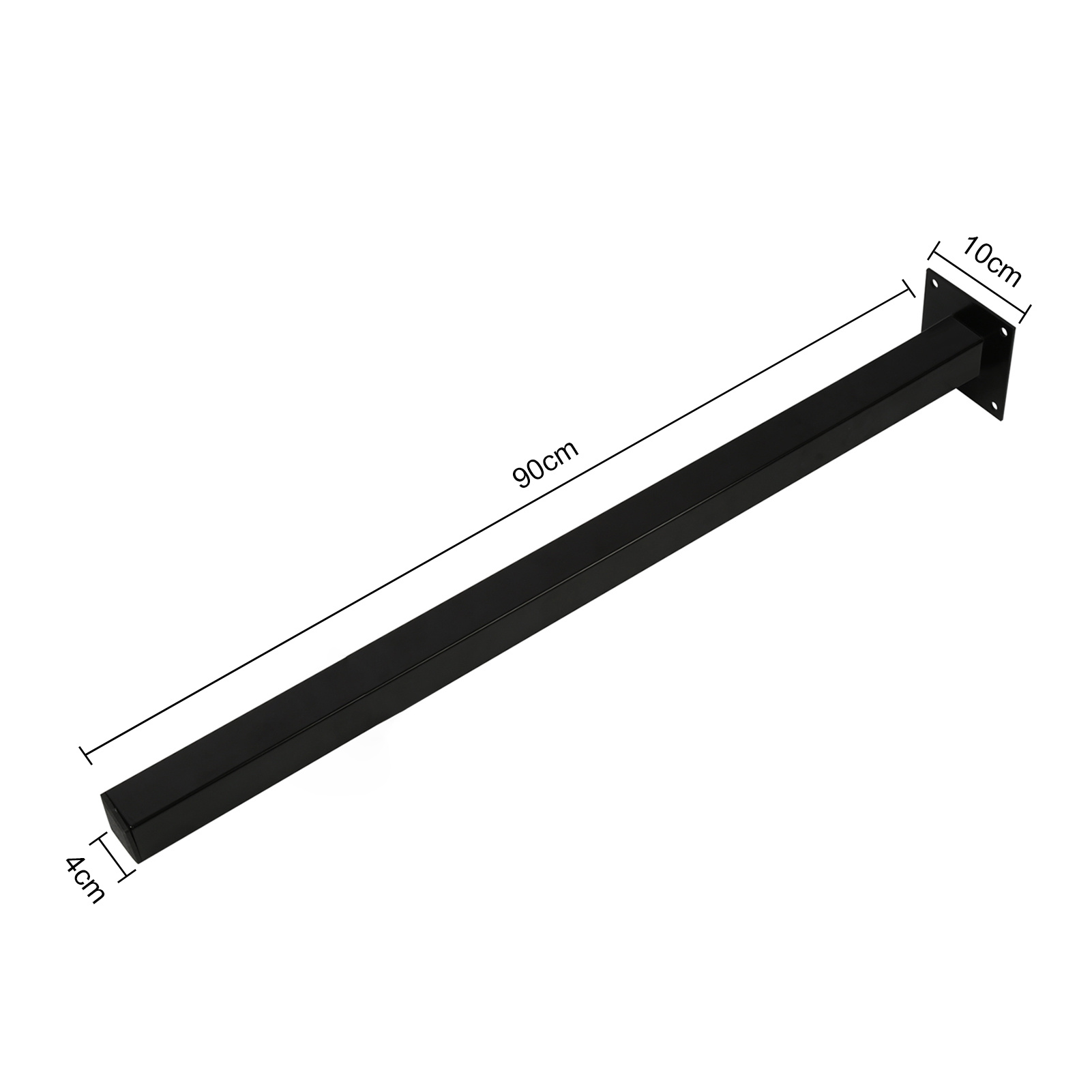 Image of Set Of 4 Metal Table Legs, Height 90 Cm, For Dining Table, Desk, Coffee Table, Bench (black)