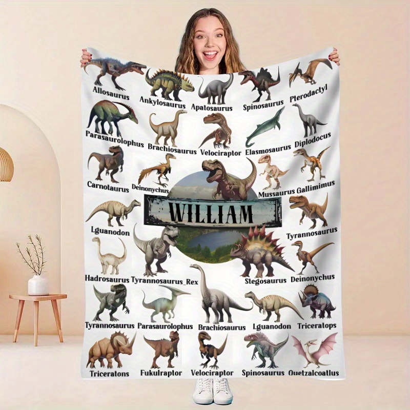 TEMU Personalized Custom Blankets, Unique Gift Blankets With Names, , Family Name Blankets, Gifts For , Commemorative Blankets With Names, Soft