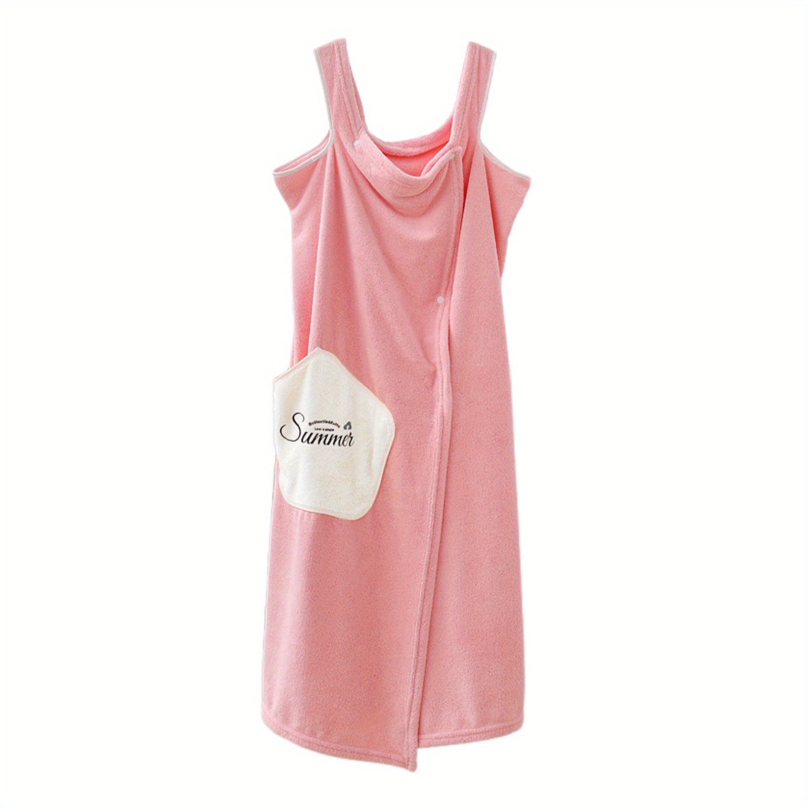 women wearable bath size absorbent wrap around towel dress with straps for  shower spa beach | Check Out Today's Deals Now | Temu