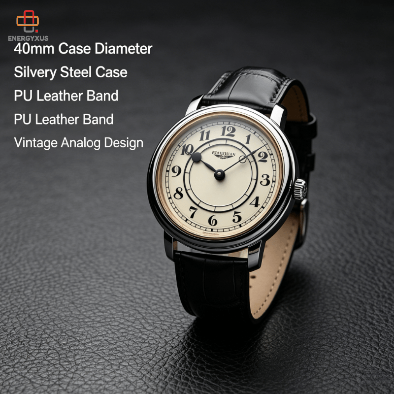 TEMU For Man Wristwatch Luxury Business Men Watch Men Clock Pu Men's Watches Reloj