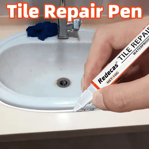 stift für fliesen - keramik reparaturstift, einfach zu verwenden, für küchen- und badezimmer wand- und bodenfliesen