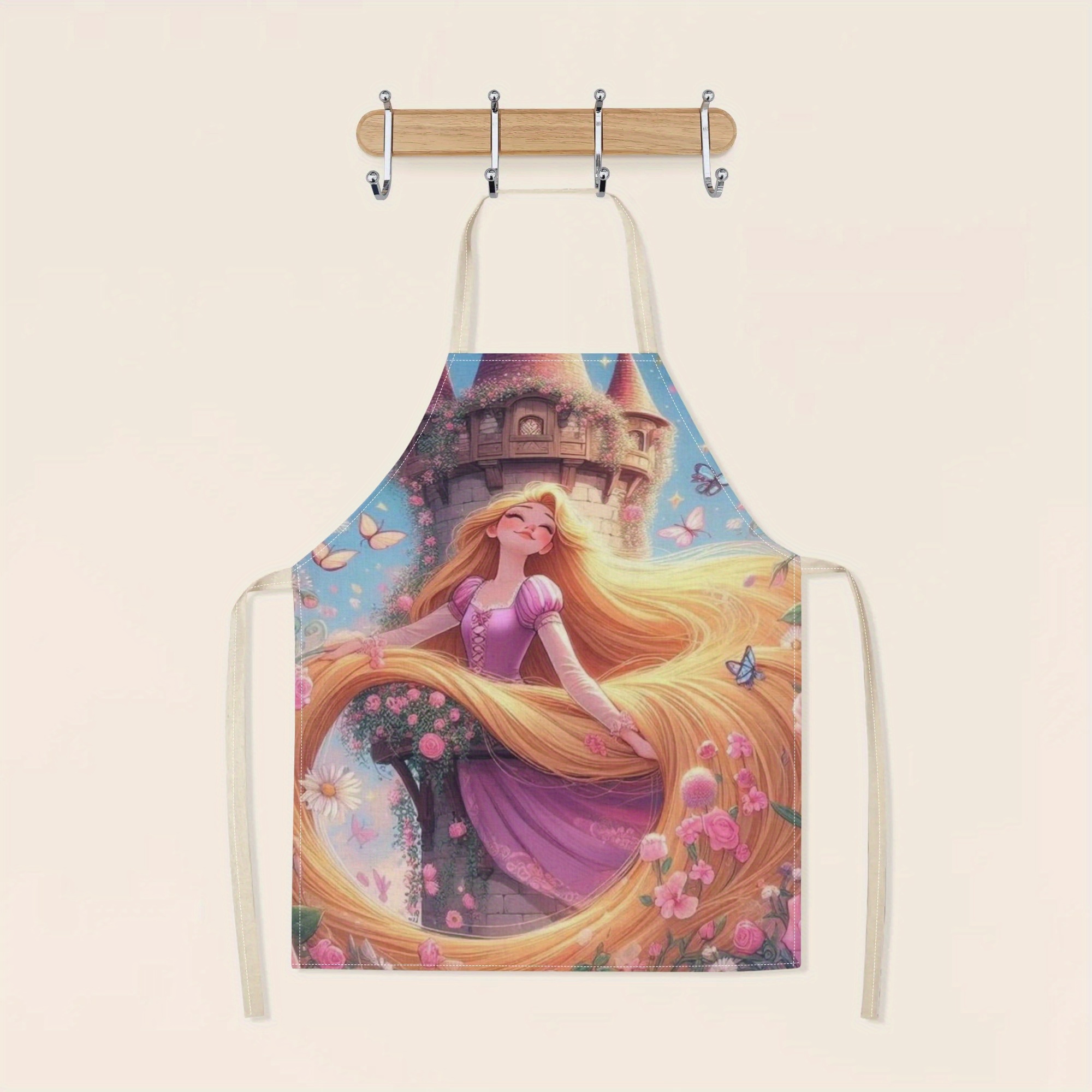 disney   waterproof apron - vibrant cartoon print,   polyester, ideal for home, hotels, restaurants, and more details 2