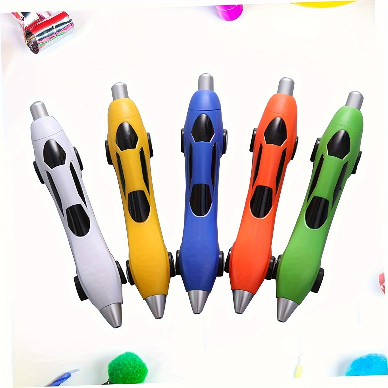 6 12pcs assorted retractable ballpoint pens ergonomic fine tip vibrant cartoon animals fantasy superhero themes novelty   durable plastic office stationery party favors for students teachers professionals retractable pens student stationery   design pens   pens Product details 0