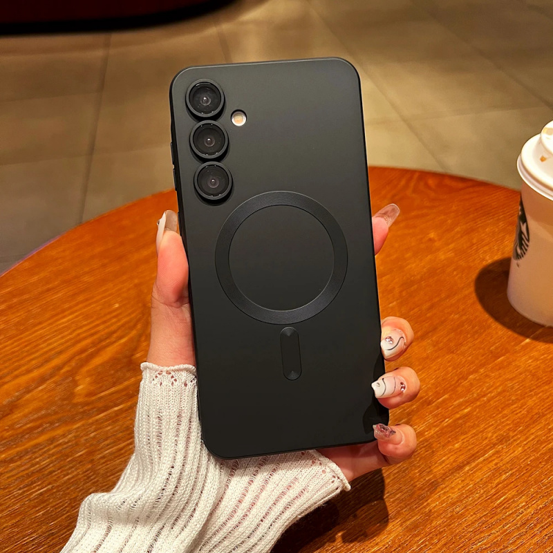 TEMU Phone Case - Magnetic Soft Matte Phone Cover Compatible With For For Galaxy A57, A56, A55, A54, A37, A36, A35, A16, A15 5g, And A26 Series