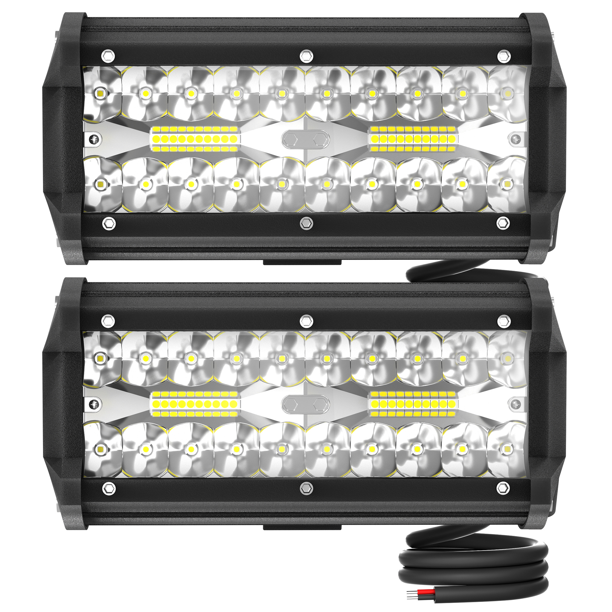 TEMU 2-pack 120w Led Work Lights Lighting Work Spotlights Outdoor Lights Cool White Perfect For Patio Garden Outdoor Lighting Ip65