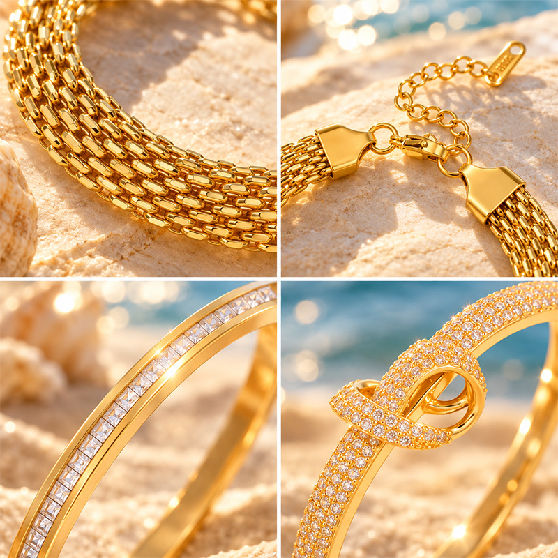 Premium 3pcs Stackable Wrist Set, Eye-Catching Design