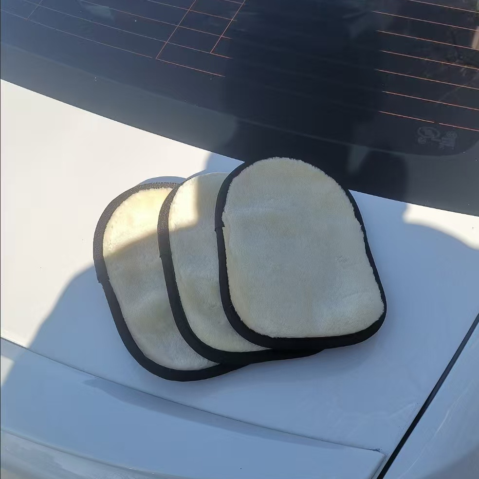 TEMU 3pcs Household Car Cleaning And Washing Glove Set, Designed For Quick Waxing And Polishing Of Floors