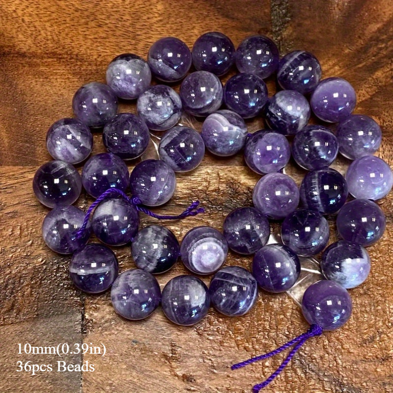 5a Natural Stone High Quality Amethyst Stone Gorgeous Loose Spacer Beads For Jewelry Making Elegant Bracelets Necklace Earrings Additions For Women Gifts