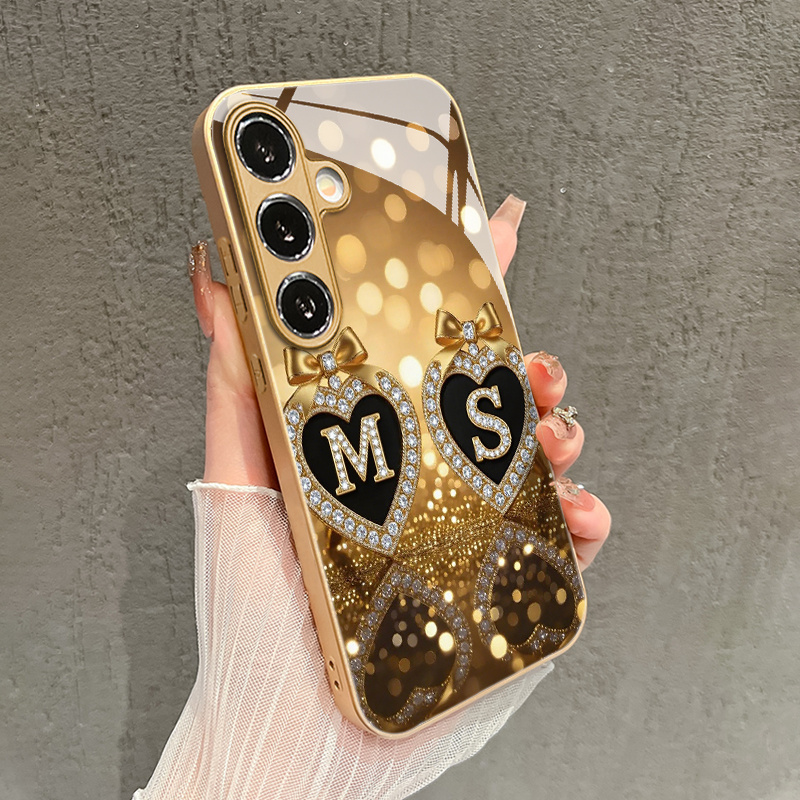 TEMU Phone Case: Light Luxury Couple's Letter Pattern Phone Case For A53/a54/a55/a52/a35/a34/a33/a32/a25/a24/a23/a15/a14/a13/a05s/s20/s21 Fe/s22