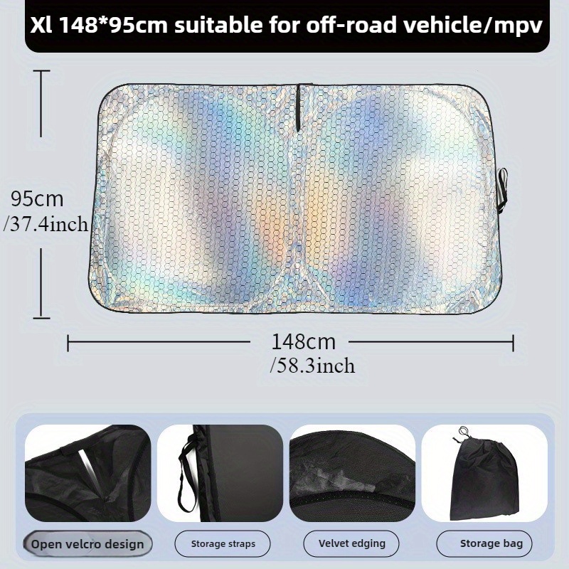 E-shop Auto Sonnenblende Laser Verdickte Auto Sonnenblende Anti-Blitz Wärmeisolierung Auto Innenraum Frontscheibe Sonnenblende Sommer Auto Innenraum