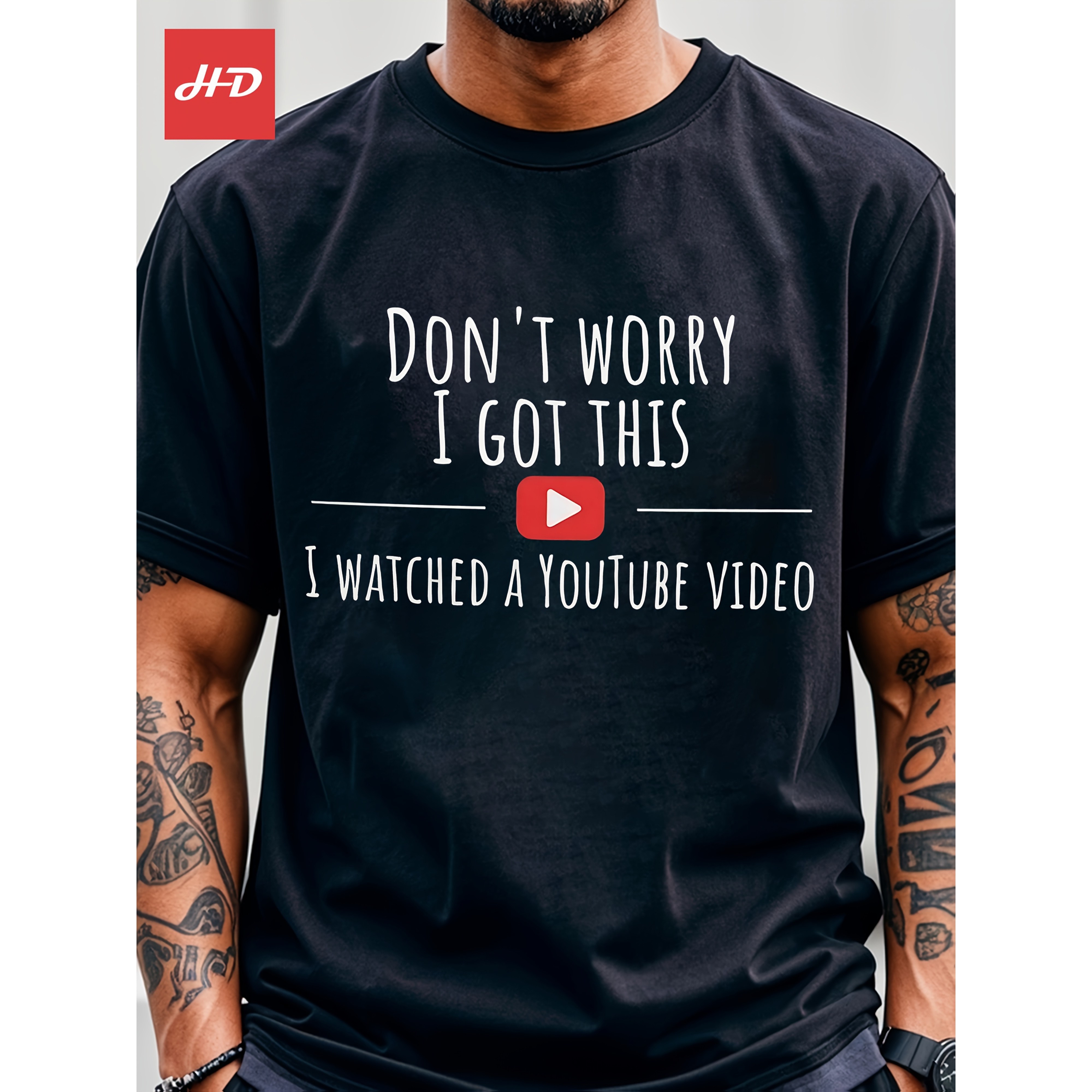 

Funny "don't Worry " T-shirt For Men – Father's Gift, Casual & , Machine Washable, Casual Attire, Fathers Day T Shirts