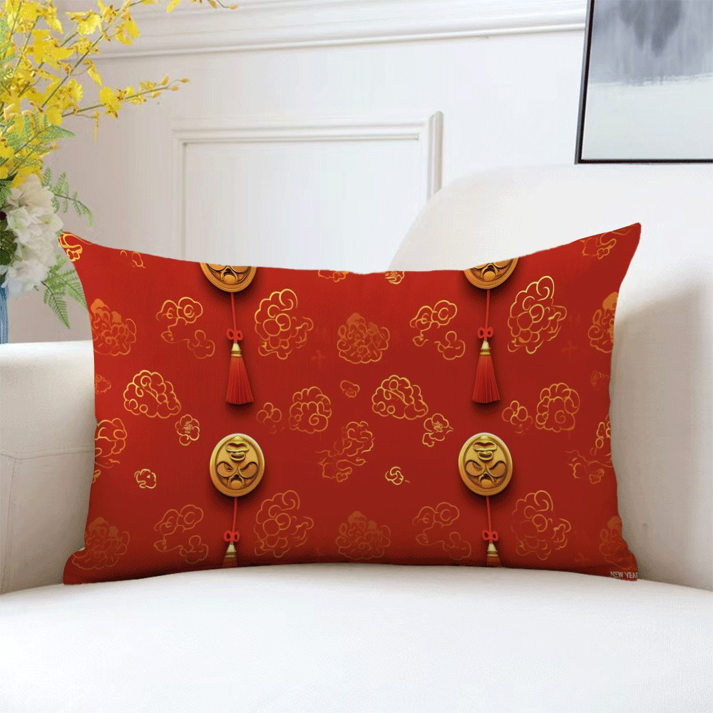 

Chinese New Red Hug , 20x12 , Polyester , , , For , , Sofa, And Decor