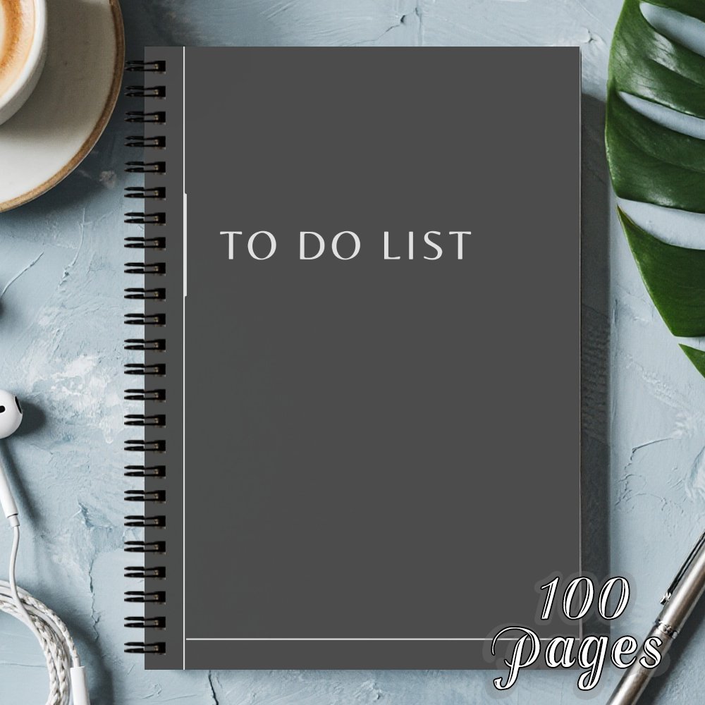 TEMU 1pc Undated Daily Planner And Schedule Organizer, Aesthetic Productivity Journal For Women Men, To-do List Spiral Notebook For Work, Minimalist