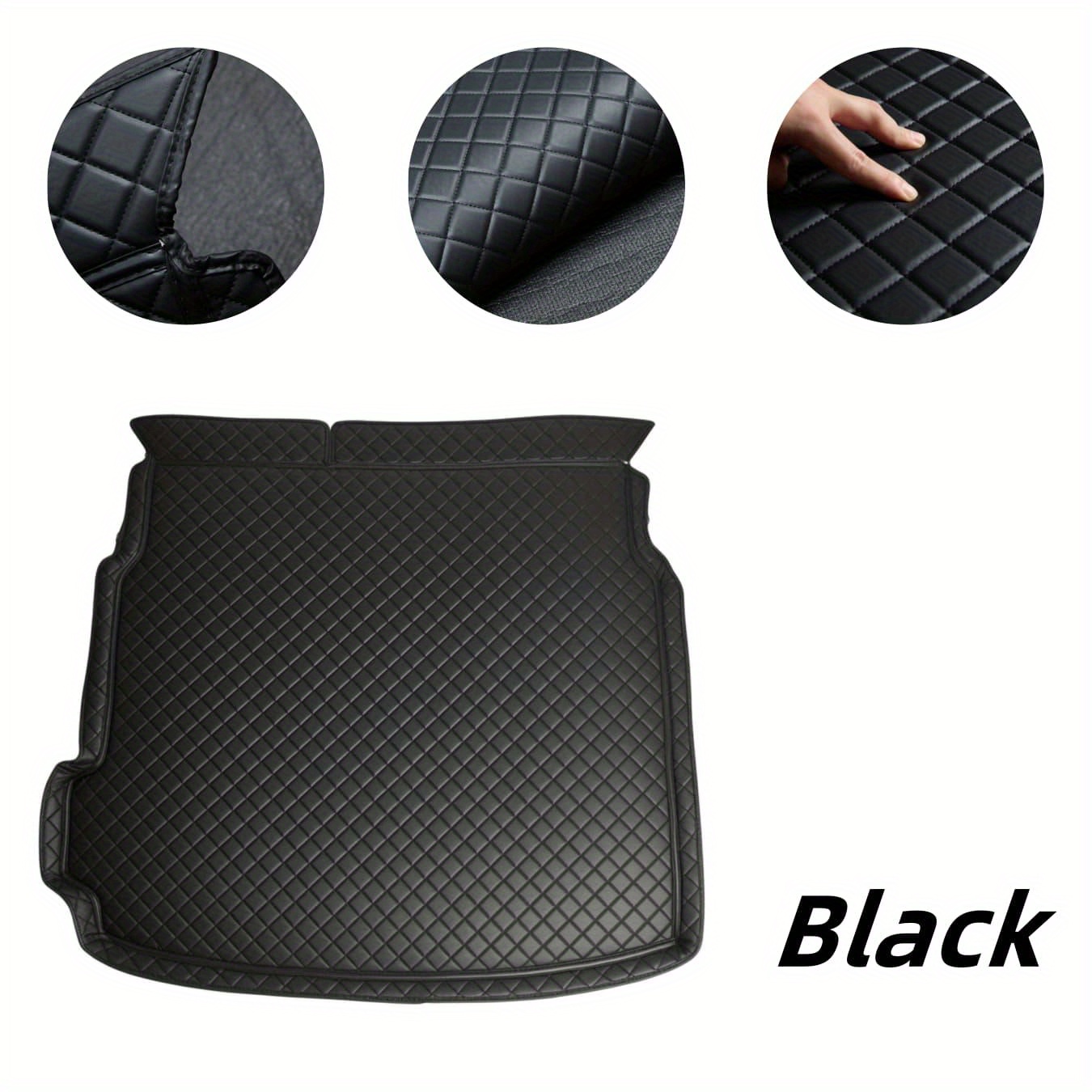 TEMU For Byd For Seal U Ev /song Pro Ev 2025-2026 Pvc Car Trunk Mat, Non Slip And Durable, Stylish And Beautiful Checkered Pattern, From, Unisex, New