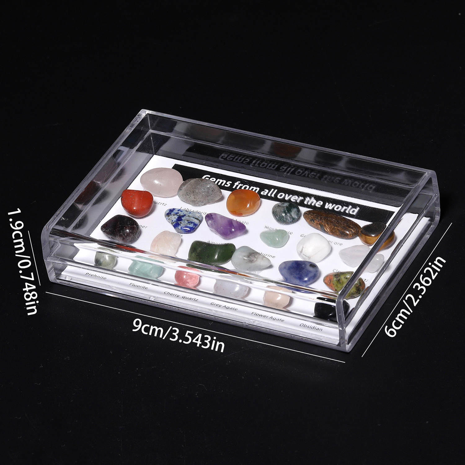 24pcs Natural Stone Mini Mineral Specimens for Home Decoration