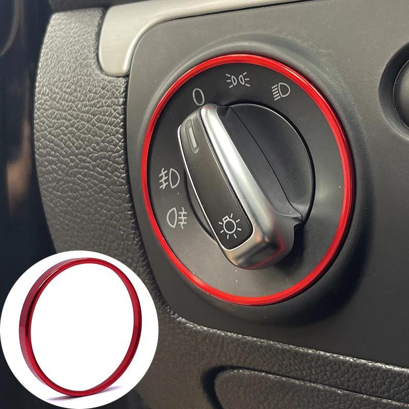 

Decorative Ring Embedded Accessory Suitable For Volkswagen Golf Mk5 Mk6 T- Atlas Headlight Switch Knob