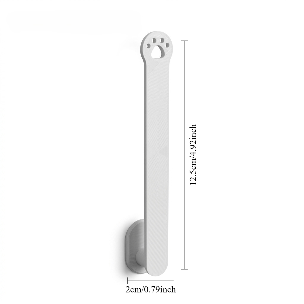 TEMU 3d Printed Cat Paw Hair Tie Holder - Wall Mounted Scrunchie Organizer And Headband Display Stand - Cute Minimalist Hair Accessory Storage Rack