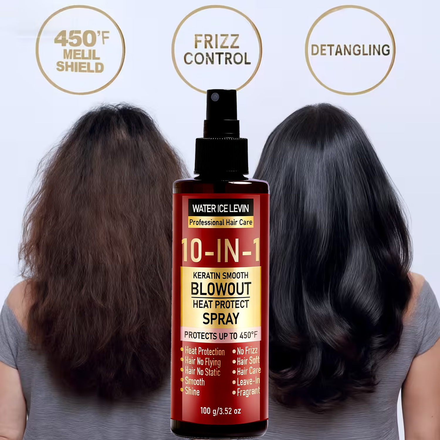 10-in-1 Keratin Smooth Blowout Heat Protect Spray