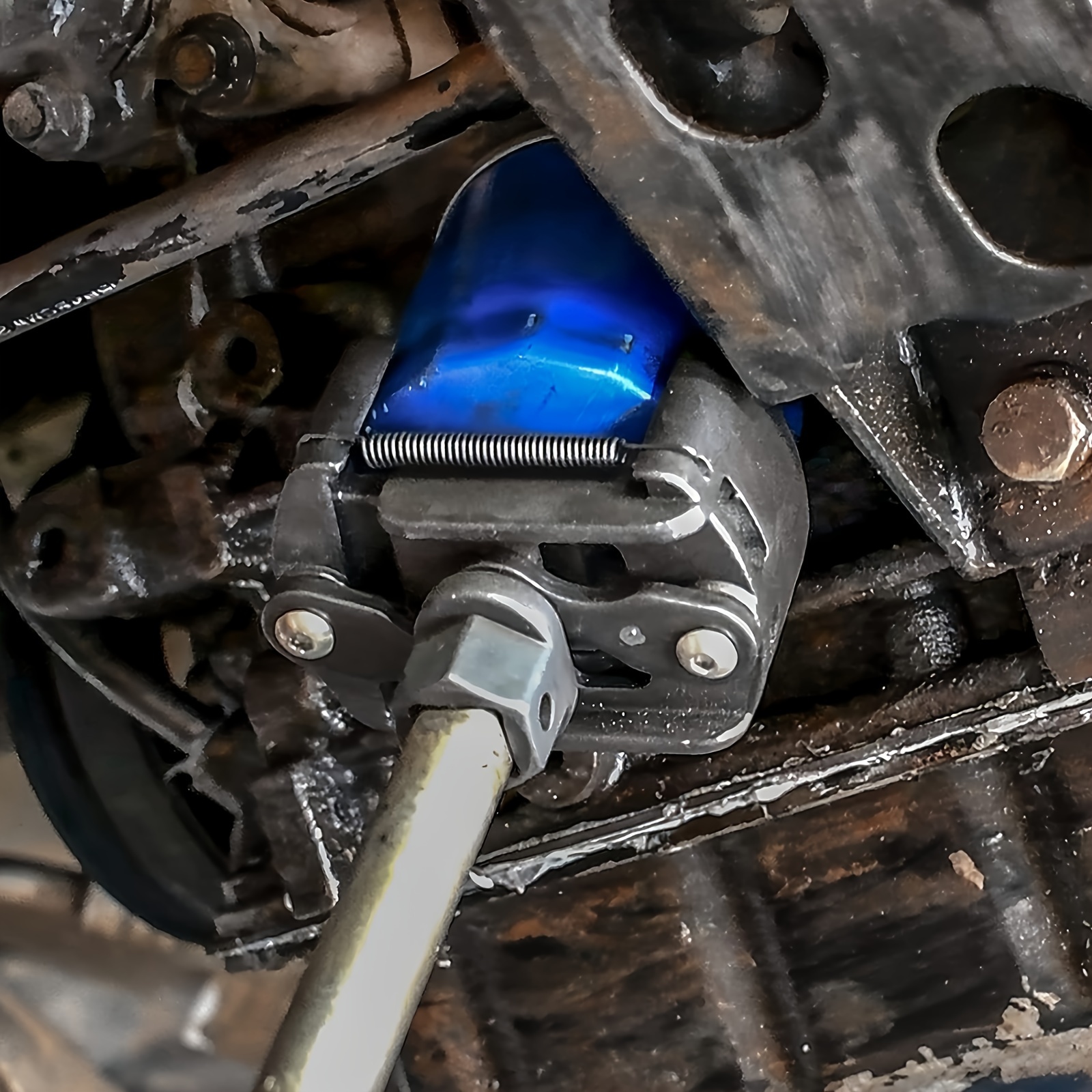 TEMU Steel Adjustable Oil Filter - 60-80 Mm (2.36-3.15 In) Dual-sided Handle For And Removal