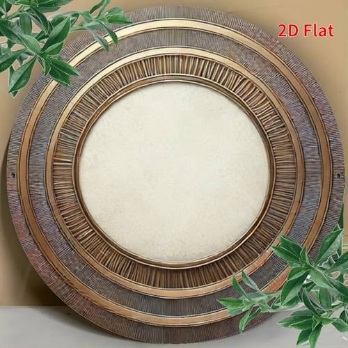 2d flat 2d flat wall art 8x8 inch round wall decor aluminum multi layer textured wall sculpture beige with 2d flat decorative sign suitable for bar garage beige gray easy mounting holes ideal holiday