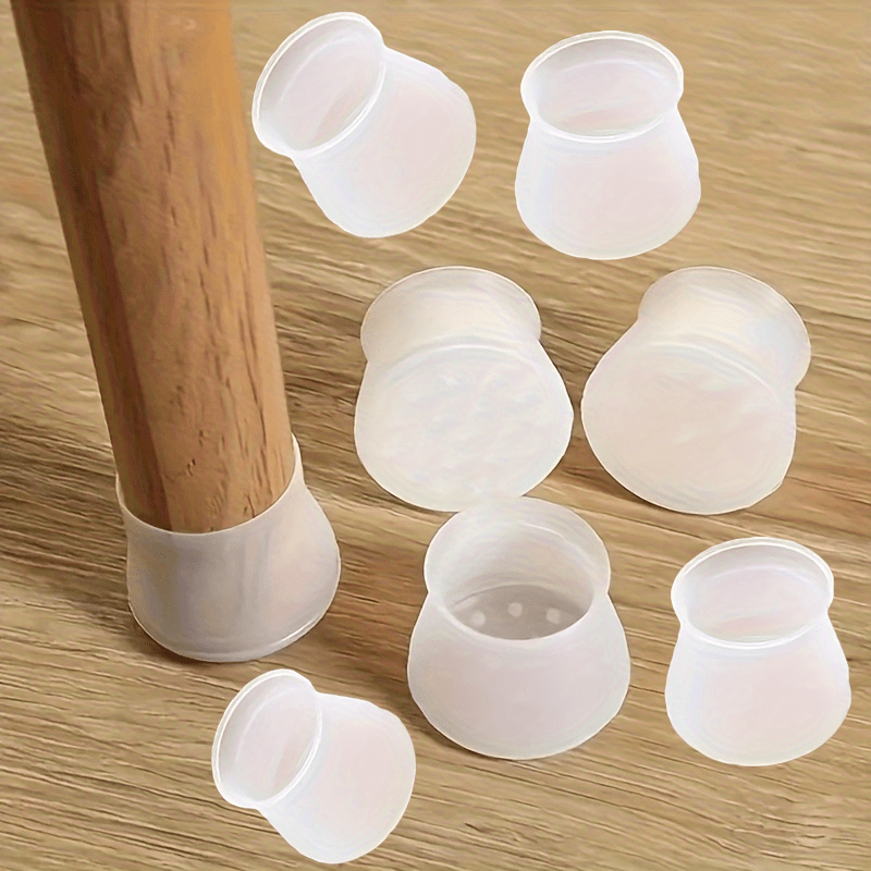 8 silicone furniture table and chair pads chair leg protectors non slip chair leg cushions details 1