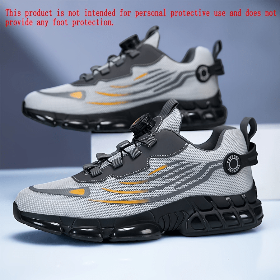 Image of Summer 's Mesh Breathable Road Running Shoes, Casual Shoes For Men Sneakers, Lightweight Soft Bottom Outdoor Travel Hiking Shoes, Trendy Versatile Casual Shoes
