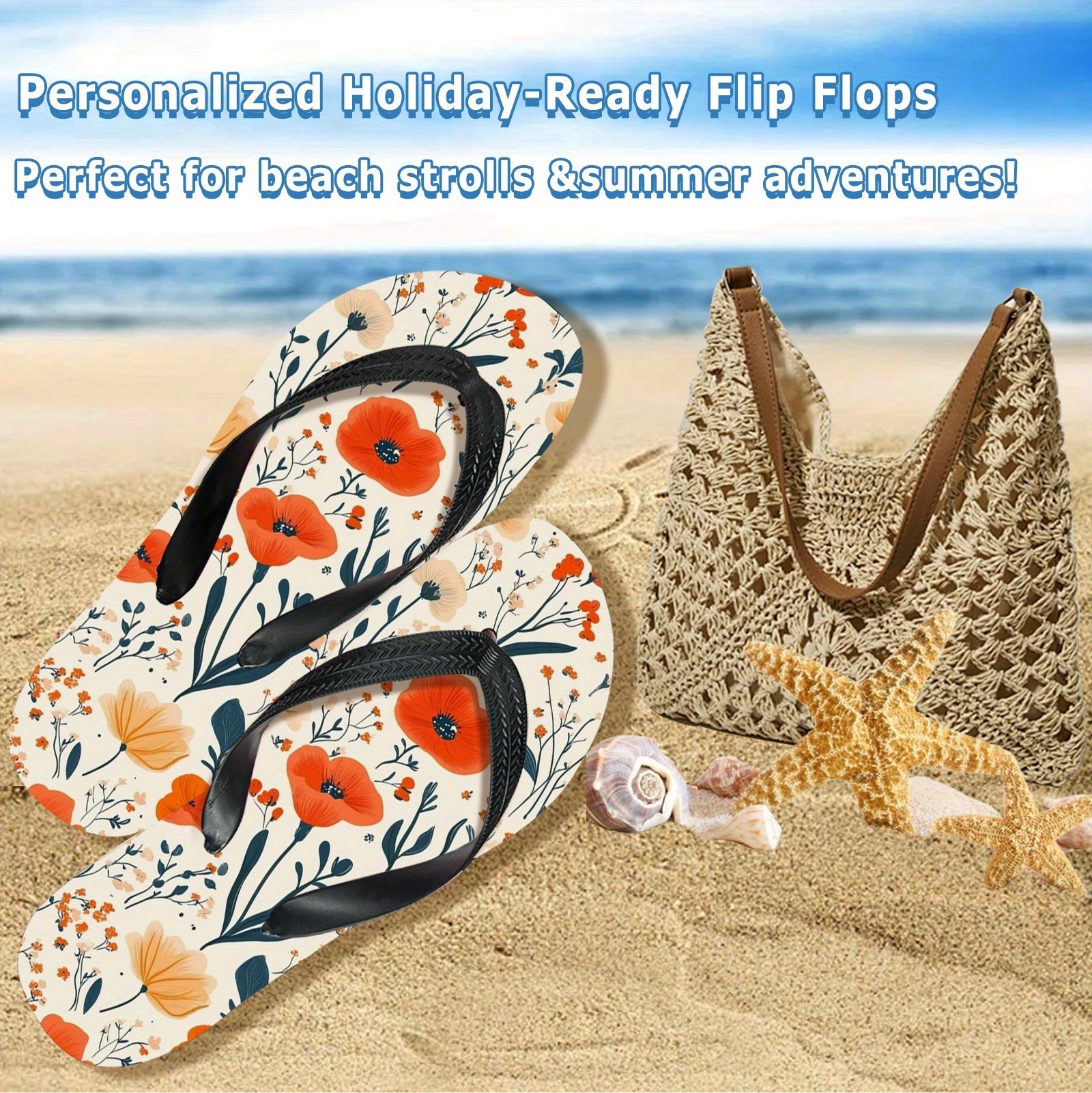 mens custom photo pattern flip flops non slip wear resistant eva beach slippers personalized   sandals with customizable design comfortable breathable for pool   use multiple sizes   Product details 0