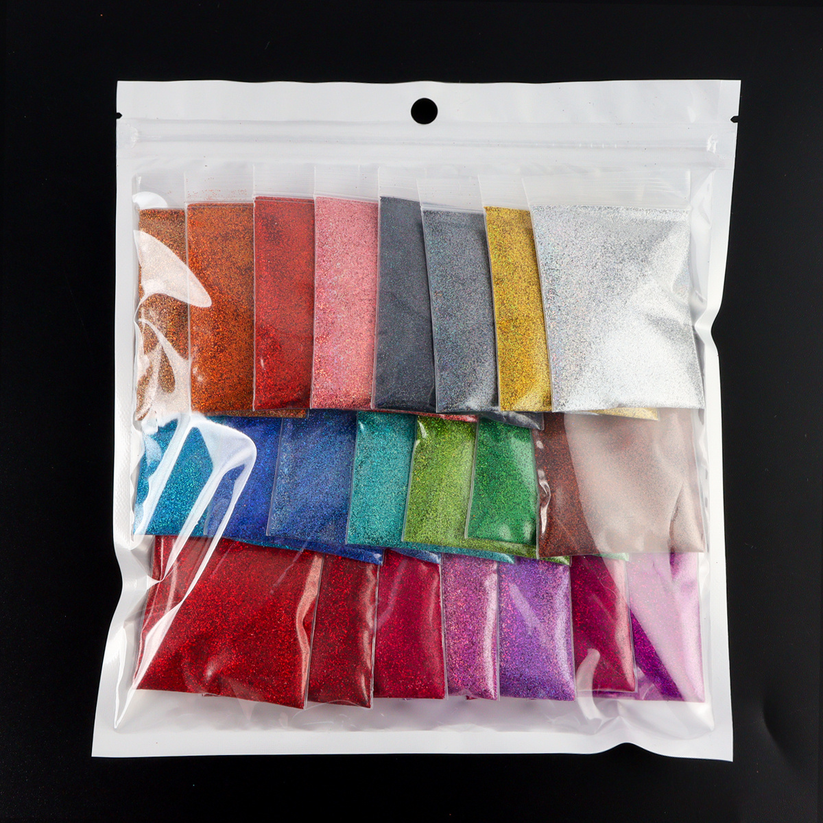TEMU 22bags, 220g/7.76oz Holographic Glitter Resin Mould Filling, High Sparkling Plastic Resin Crafts, Casting, Tumbler Coating, Epoxy Resin Fillers,
