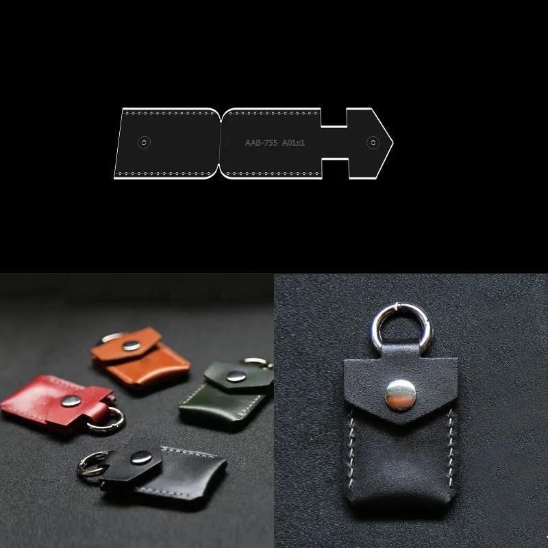 TEMU Acrylic Card Holder Template | Suitable For Faux Leather Crafts, Transparent, Sewing And Knitting Supplies