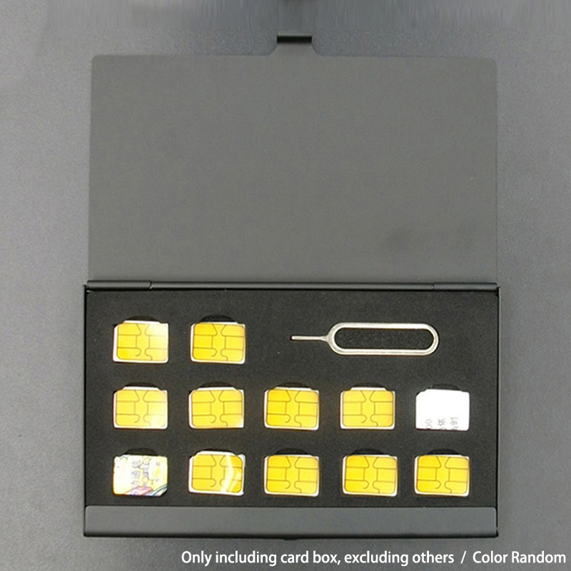Protective Case For Storing Sim Cards Made Of Aluminum And Designed For Portability