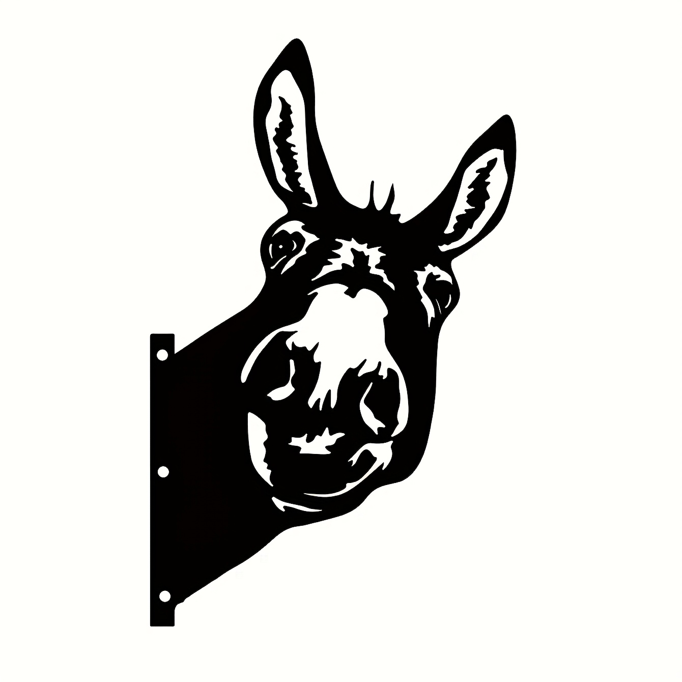 TEMU 2d Flat, [2d Flat] 1 Vintage Acrylic Art Silhouette Cute Ornament, Suitable For Outdoor Garden Fence Farm Handmade Decoration