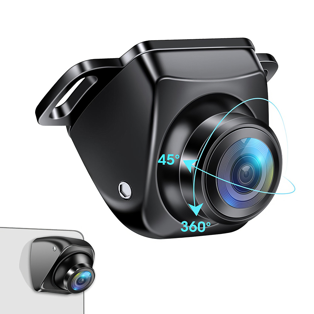 TEMU Car Backup | Ahd1080p Reverse Rear View Cam With Adjustable Fisheye Lens, Front/side/rear Cameras, Clear Night Vision, 170° Wide Angle Reverse