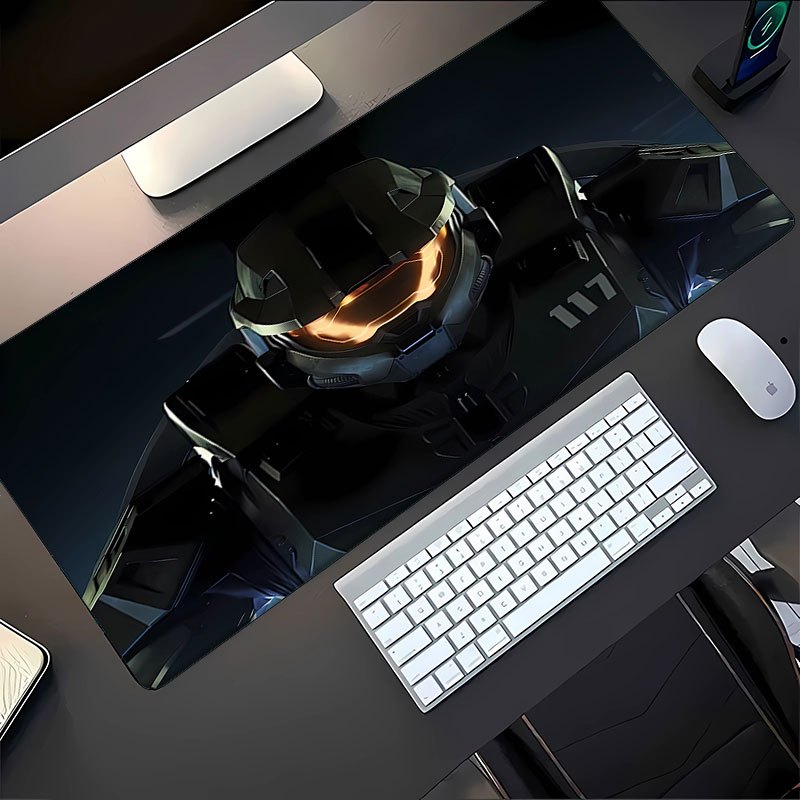 TEMU Halo B Mouse Pad Rubber Base Durable And Non-slip Ideal Gift Desk Mat Great For Gaming Office And Home Decor Stylish Design