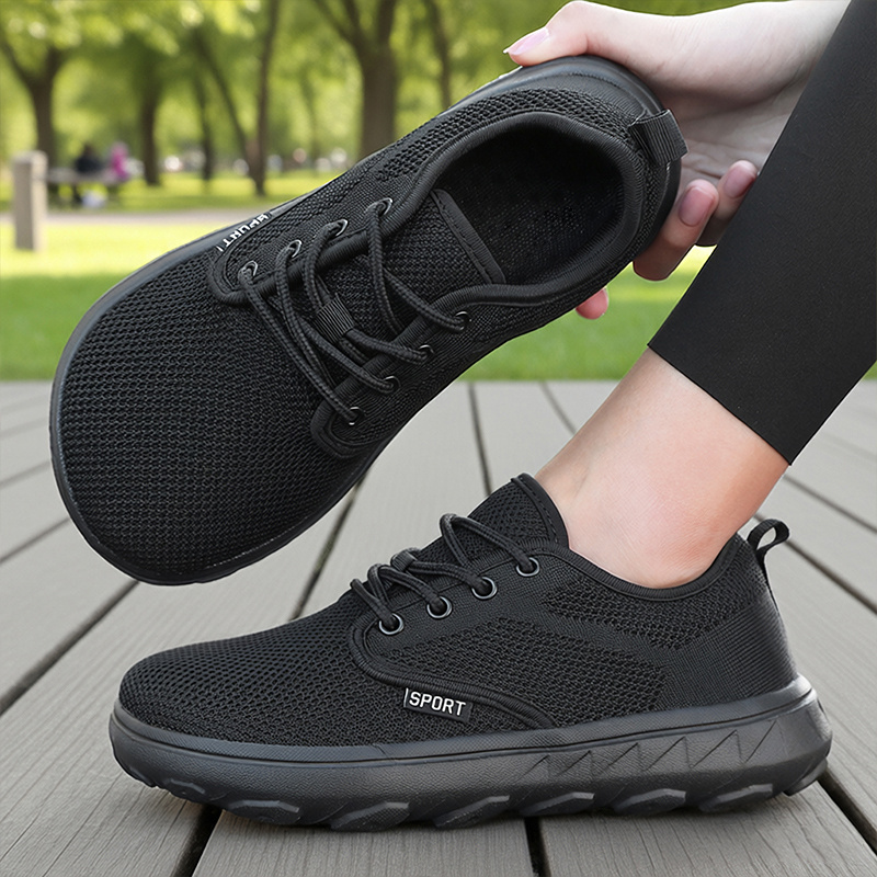 TEMU Men's Extra Wide Fit Casual Sneakers, Solid Color Lightweight Men's Casual Flat Shoes, Comfortable And Breathable Men's Casual Jogging Shoes,