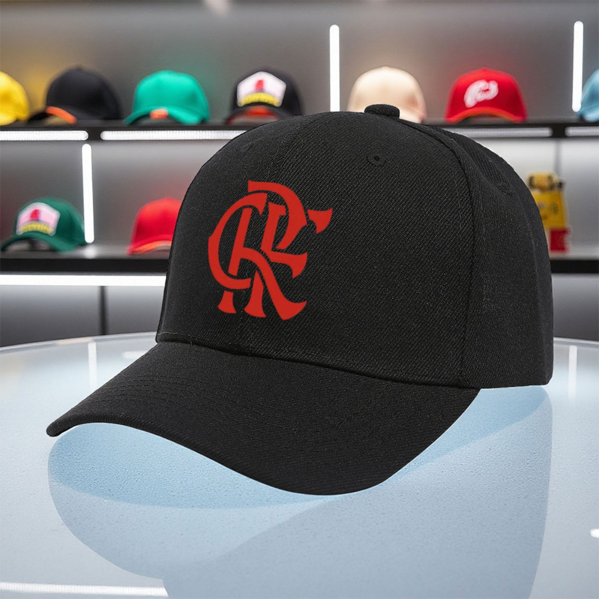 item picture 1pc of   soccer team printed baseball cap a colorful trucker hat suitable for golf and fishing designed for everyone with ten color options   waterfall hikes and urban outfits versatile for  