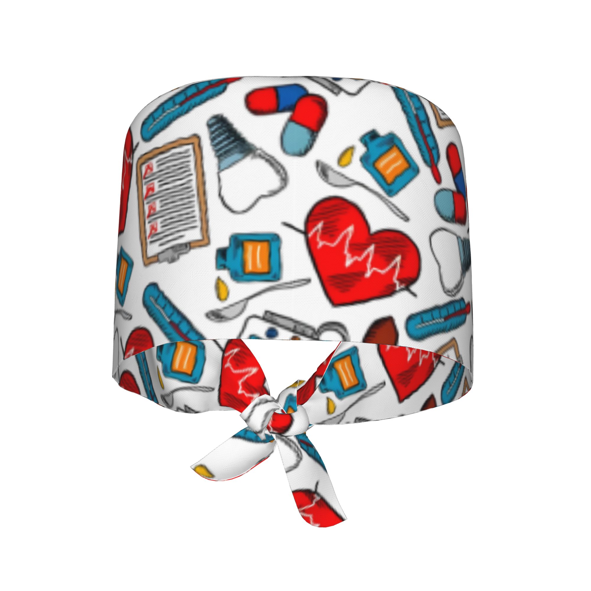 TEMU Cappellino da lavoro stampato con tema infermiera, design stampato 2D, per