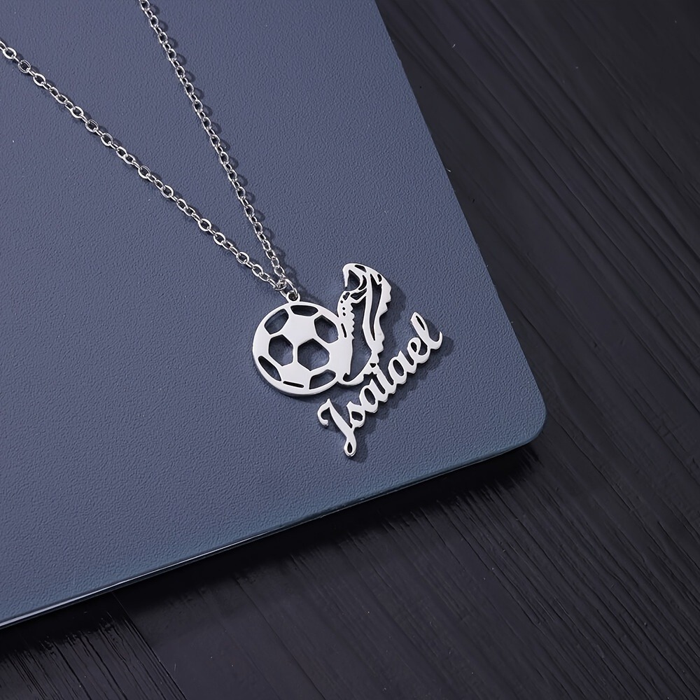Women's Personalized Engraved Soccer Necklace
