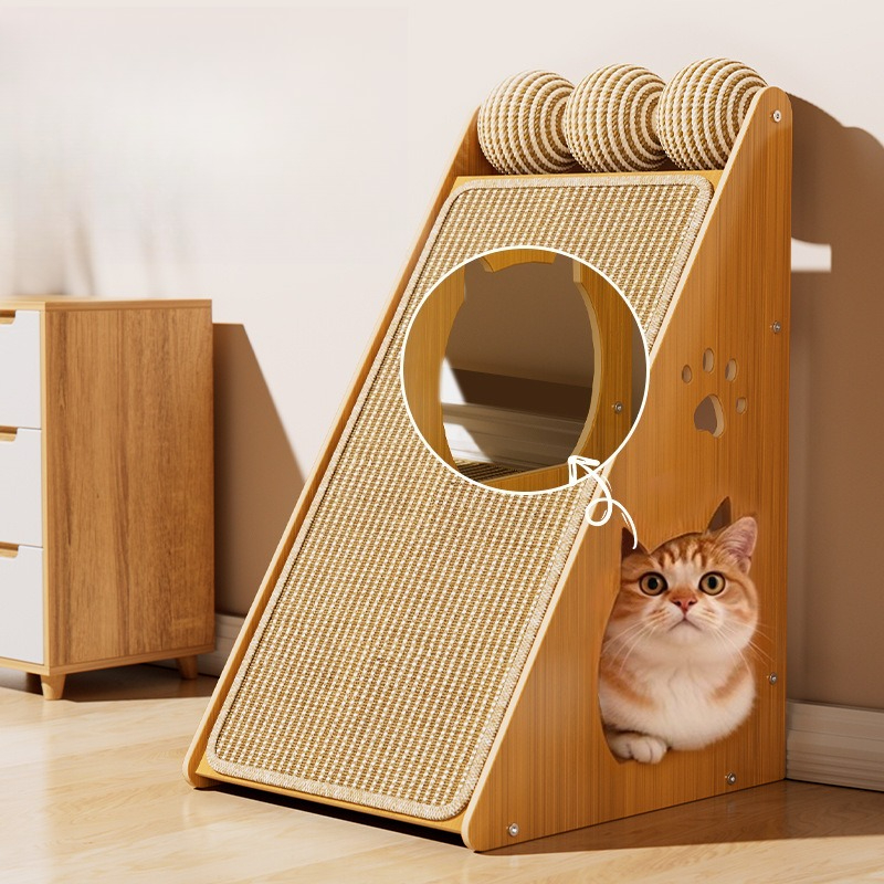 Una versión mejorada del rascador de sisal con un diseño seguro para sofá, ejercicio multicapa para que los gatos rasquen y jueguen, no incluye el estante - El regalo perfecto para tu gato, un tapete rascador, accesorio de muebles para mascotas, regalo de Navidad y Año Nuevo para mascotas