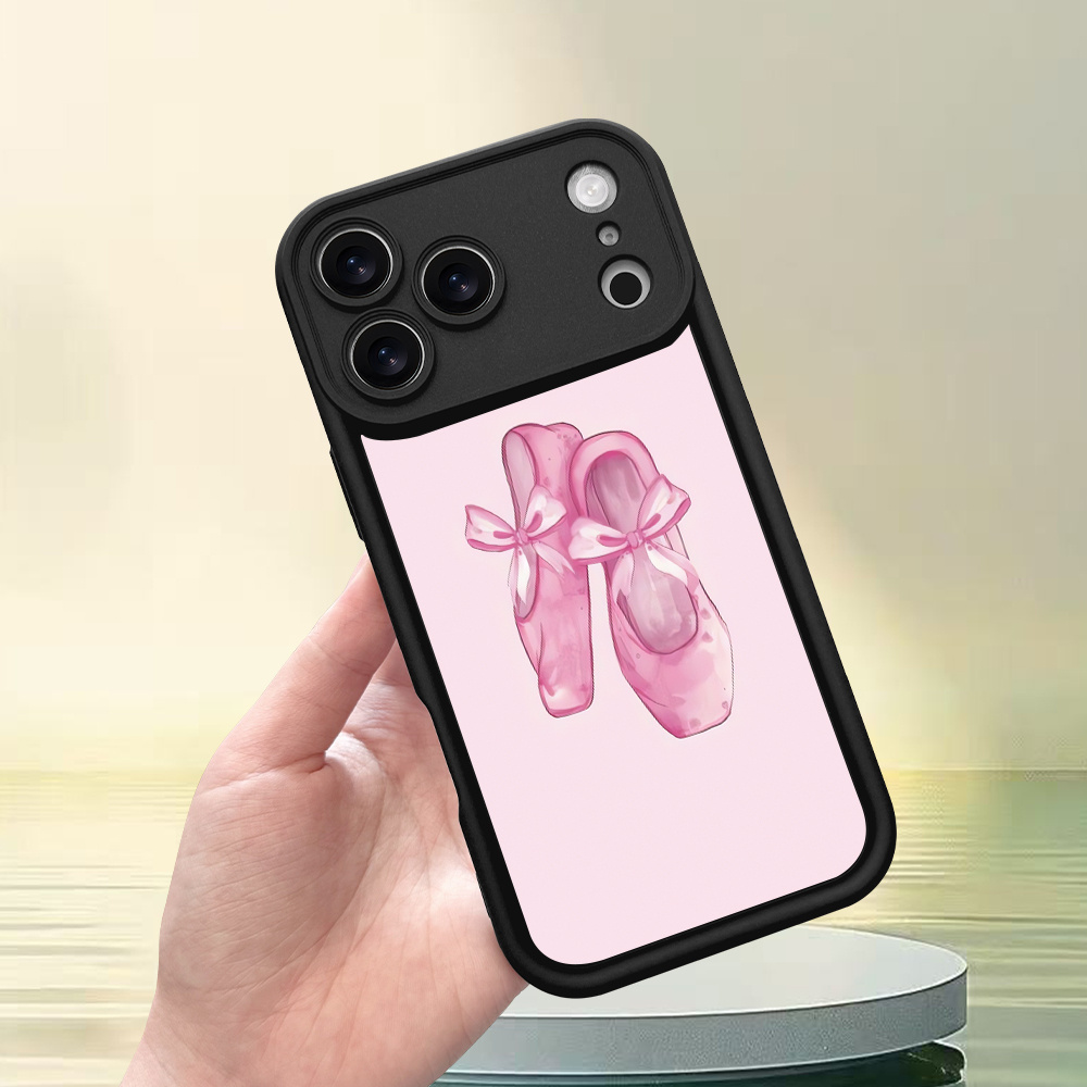 item picture phone case   luxury anti drop matte printed phone case featuring a stylish pink ballet   compatible with for iphone 17 16 15 14 13 12 11 x 8 and 7 perfect as a gift for holidays like national day